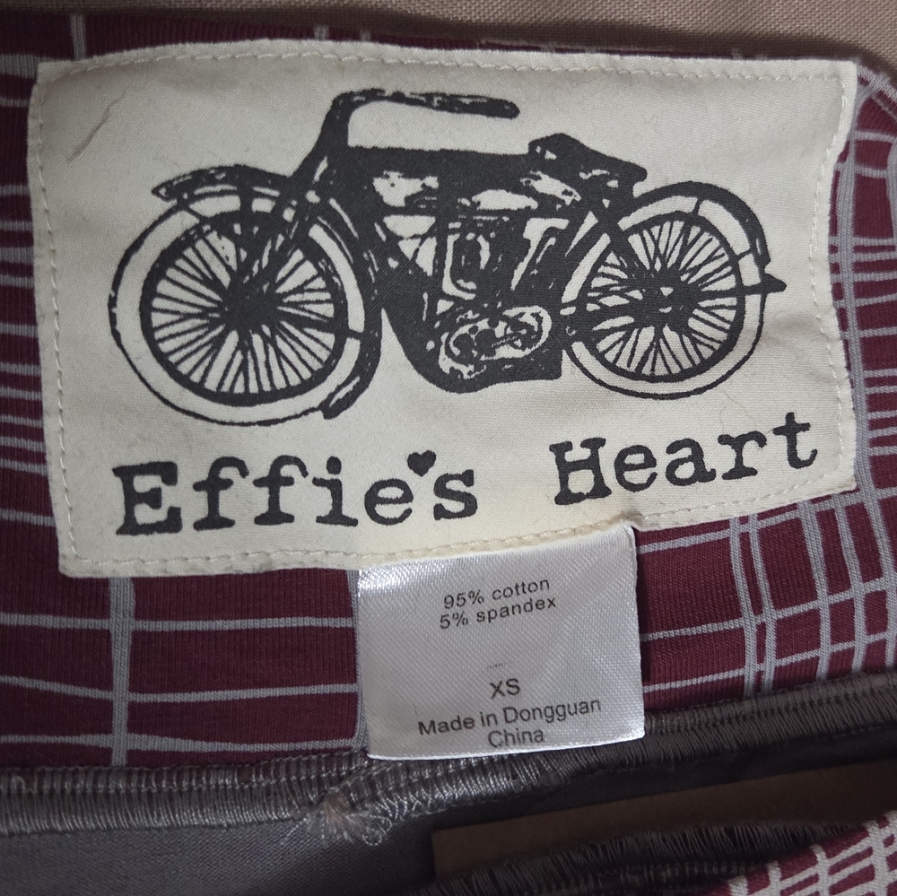 NWT Effie's Heart Women's Burgundy 'Carnaby Skirt Winter Plaid' Skirt Sz XS - Picture 13 of 13